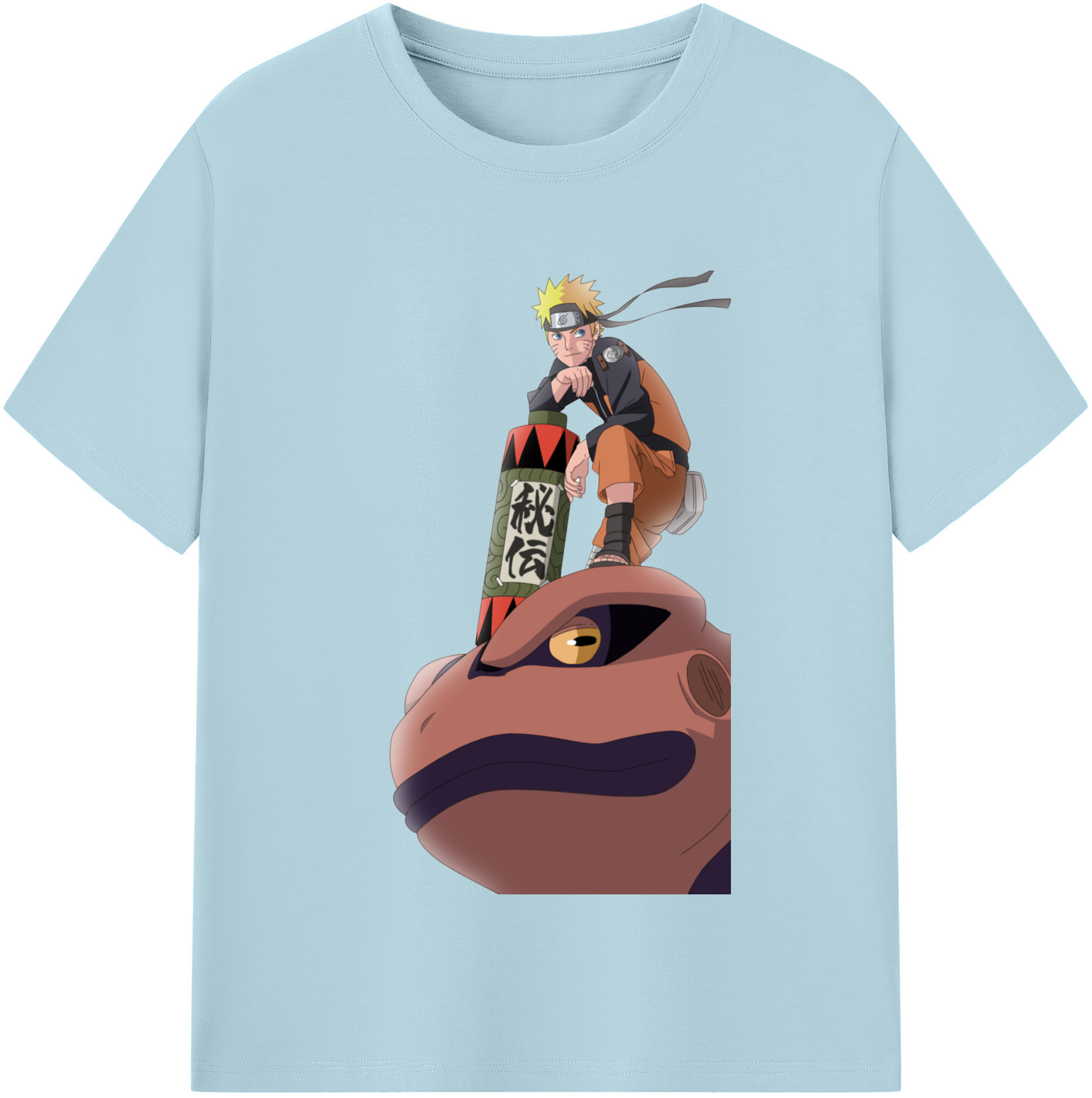 （画像用） NARUTO -ナルト- うずまき ナルト Uzumaki Naruto 綿100％半袖Tシャツ（フロントプリント）